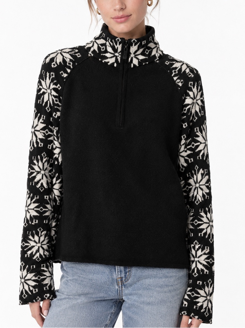 Neve Merino Wool Blend Quarterzip
